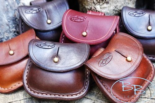 Handcrafted Leather Pocket Sized Belt Pouch - (45-5035)
