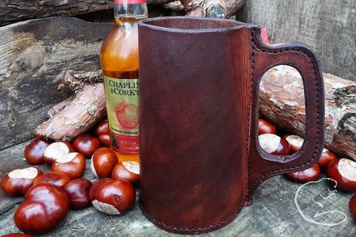Hand-crafted Leather Tankard (45-8210)