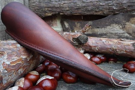 Hand-crafted Twisted Leather Drinking Horn - Limited Edition - Artificial S
