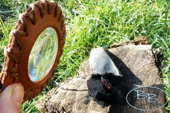 A solar pendant used for beaver bushcraft website listings