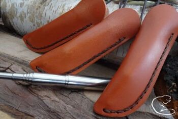 Leather italian tan sheaths