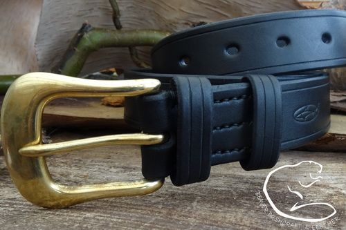 Bespoke Hand Stitched '501' Classic Leather Belt - (45-3501) - English Brid