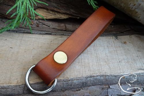 Free Gift Offer Natural Leather Belt Loop/Key Ring