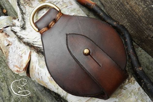 Solar Leather Pendant with Protective Cover with FREE Tinder - Hand-Crafted (85-5050)