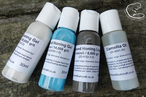 NEW - Diamond Honing Gel/Liquid Set 'The Super Heroes' - 8'000g/14'000g/60'000g with FREE Camellia OIL