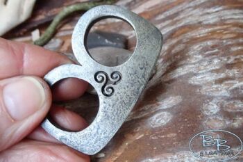 Fire mini greek style striker with triskele detail by beaver bushcraft