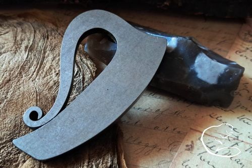 TITANIUM- 'Irish Harp' - Traditional 'Flint & Steel' Fire Striker (857-1704T-76)