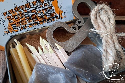 Old School 'Hobo' Tinderbox - Old Holborn Tobacco Tin Pre-Loved + Flint & Steel Kit