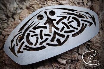 A Fire shelob traditional flint and steel fire steel striker made by beaver