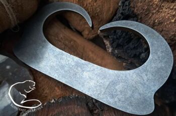 Flint and steel fire striker pointed B made by Beaver bushcraft