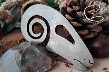 Fire steel viking rams head by BB