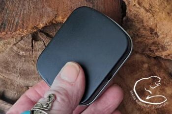Fire pocket sized tinder box in black by BB