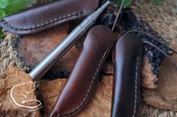 Fire and leather sstorm pipes new from Beaver bushcraft