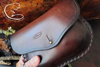 Leather lge pouch sample by BB