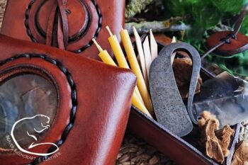 Fire and leather beautiful hand crafted beaver creeks tinderboxes
