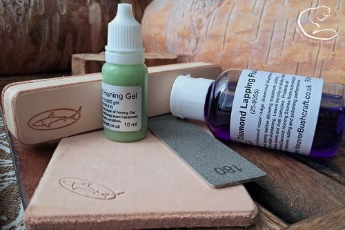 NEW IMPROVED comes with FREE Bench Strop - "The Bushcraft & Survival Diamond Sharpening Kit" - 180/1000 grit (25-8000)