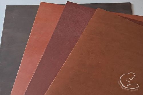 A4 Natural Veg Tanned Leather Remnants - 4 Shades