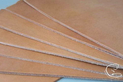 A5 Veg Tanned Blonde Leather Remnants - For Small Crafts