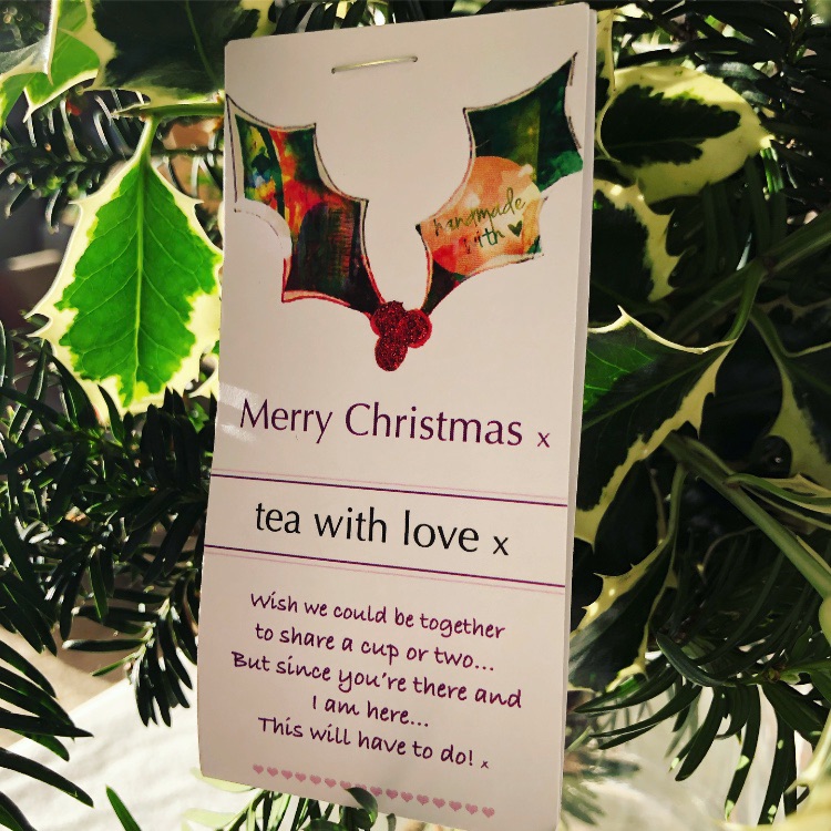 Tea with love Christmas Holly