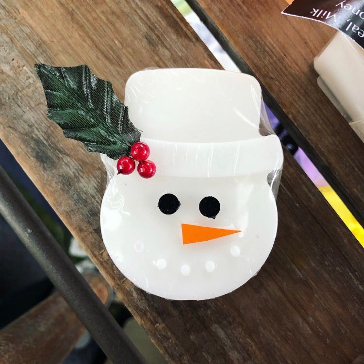 Peppermint Snowman soap