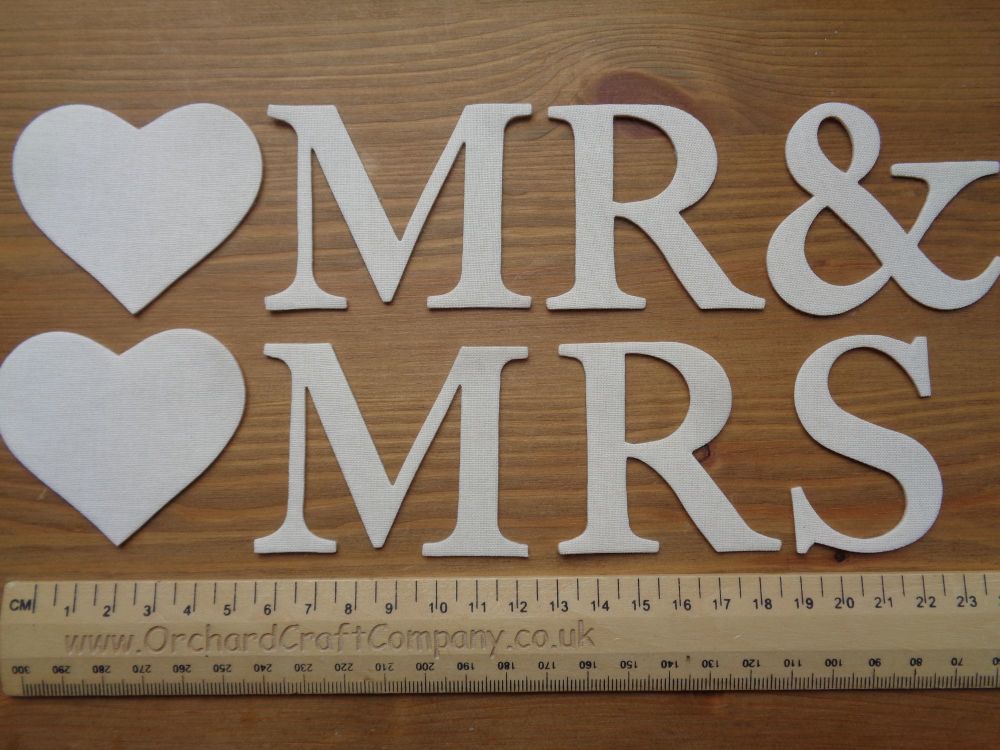 Fabric Iron on Letters,MR & MRS, MR & MR, MRS & MRS  Iron On Fabric