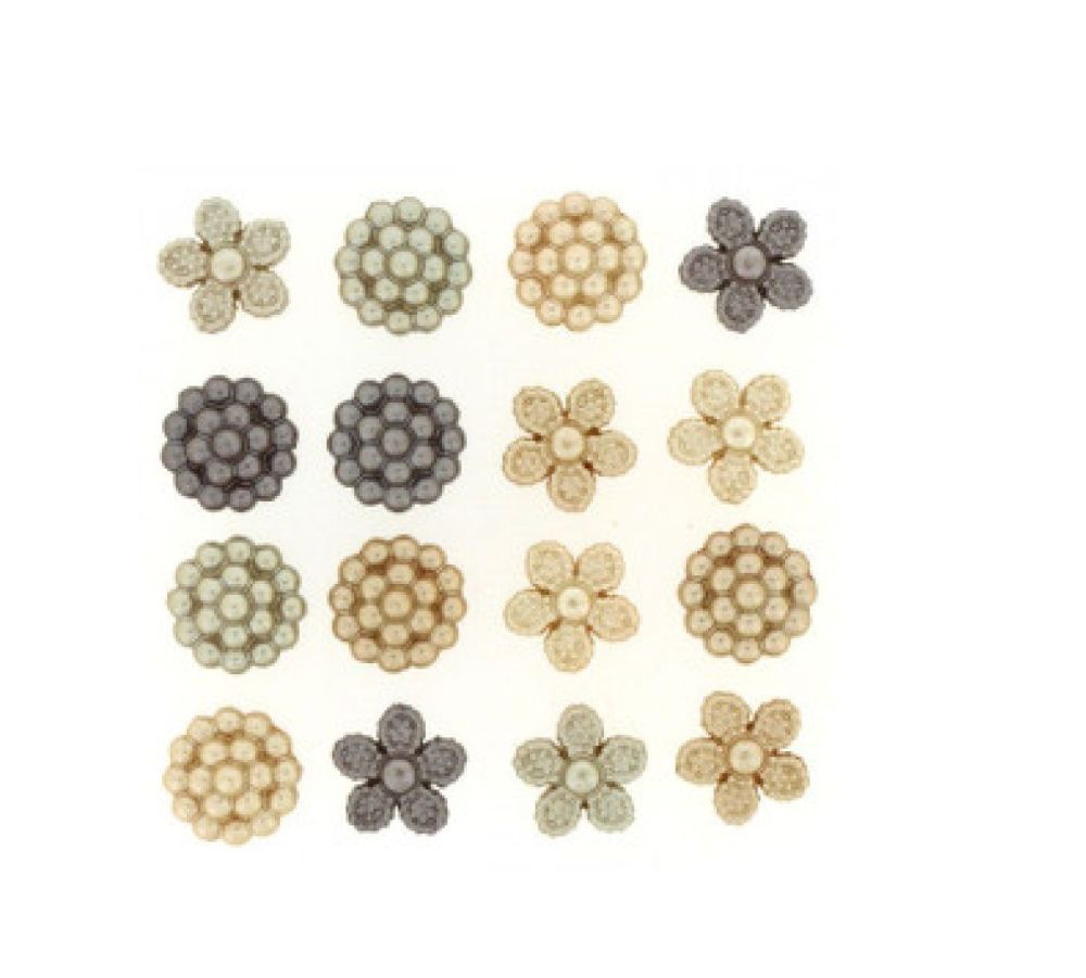 Dress It Up -  Embellishments Buttons - Vintage Pearls