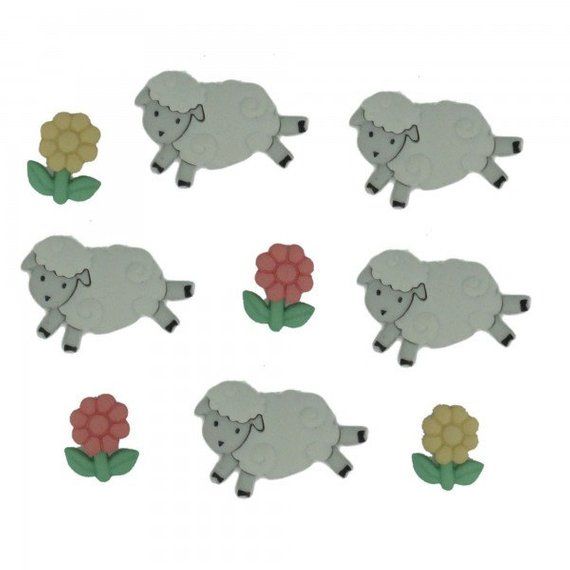 Dress It Up Buttons - COUNTING SHEEP