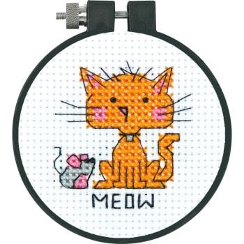 Cat, Counted Cross Stitch Kit  - Meow