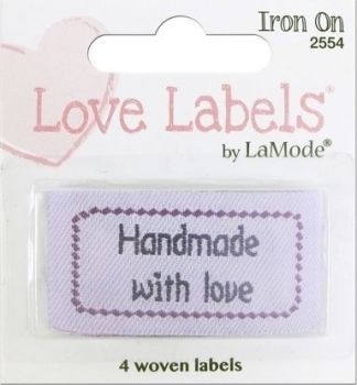 Love Labels by La Mode. Handmade With Love