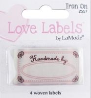 Love Labels by La Mode. Handmade By