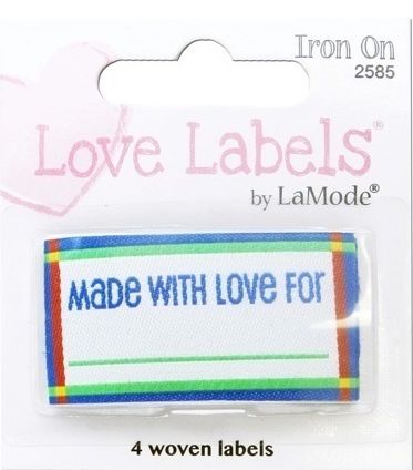 Love Labels, Hand Made With Love For (Blue)