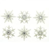 Dress It Up Buttons -Fancy Snowflakes