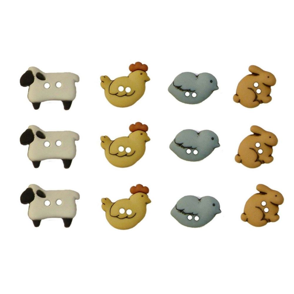 Dress It Up Buttons - COUNTRY CRITTERS