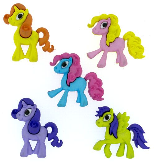 Dress It Up Buttons - Pony Parade