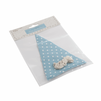Make-Your-Own Bunting Kit: Blue with White Spot