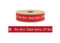 East Of India, Do not open until 25th December ribbon