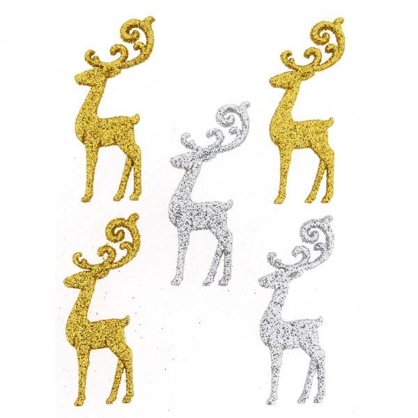 Dress It Up Buttons -Elegant Reindeer