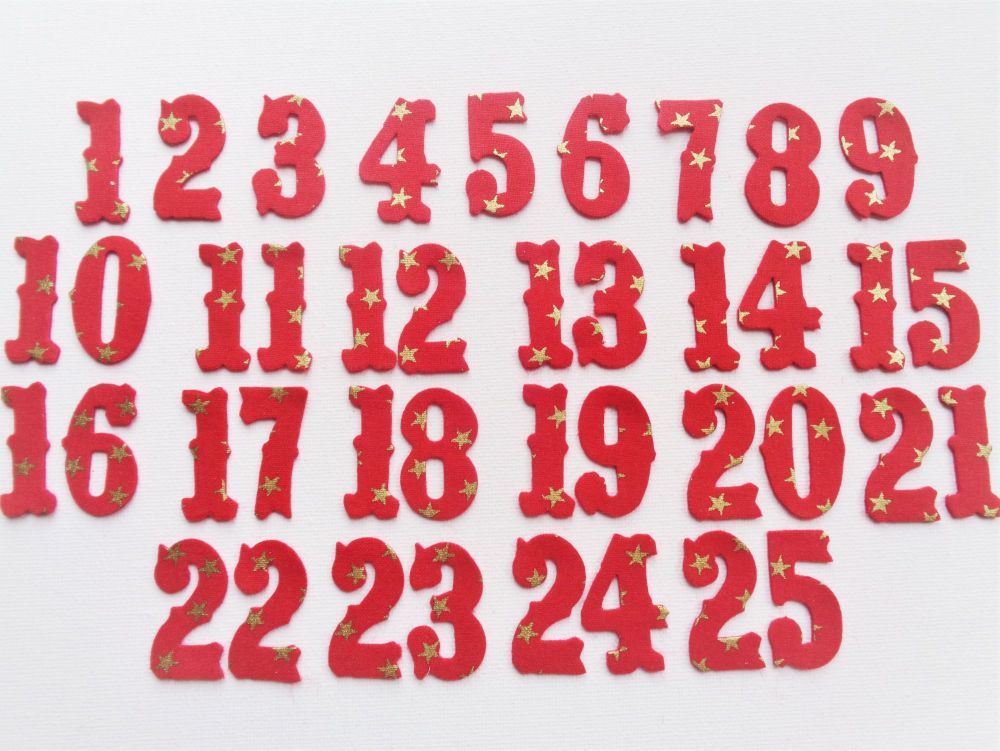 Advent Calendar Numbers.