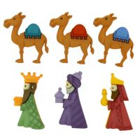 Dress it Up buttons- We Three Kings