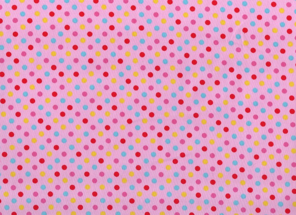 pink dotty fabric