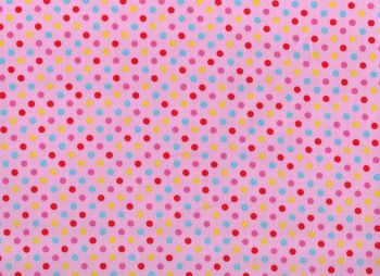Dotty Fabric Light Pink Background 