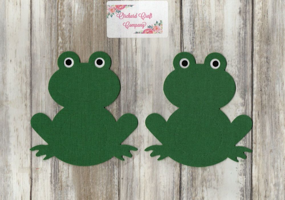 Fabric Iron On  Frogs x 2