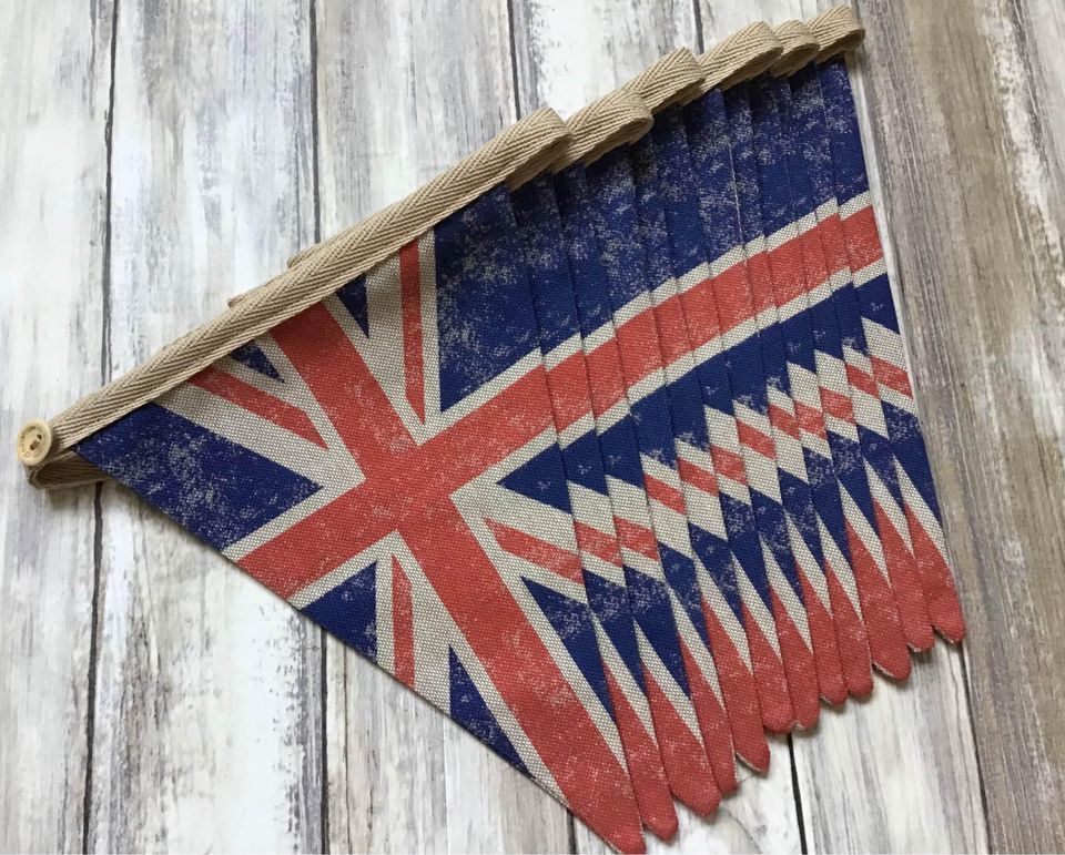 Union Jack Bunting, 100% Cotton Double Sided