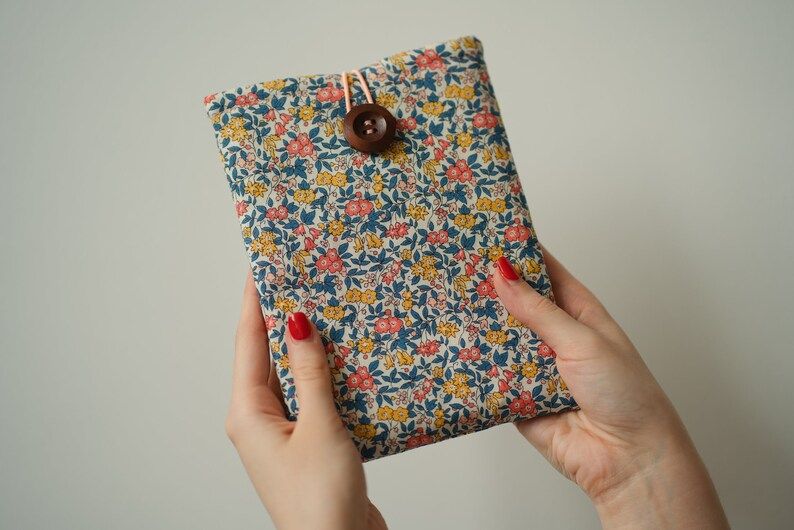 Liberty Fabric Kindle Sleeve 'Forget Me Not' From The Cottage Garden Collec