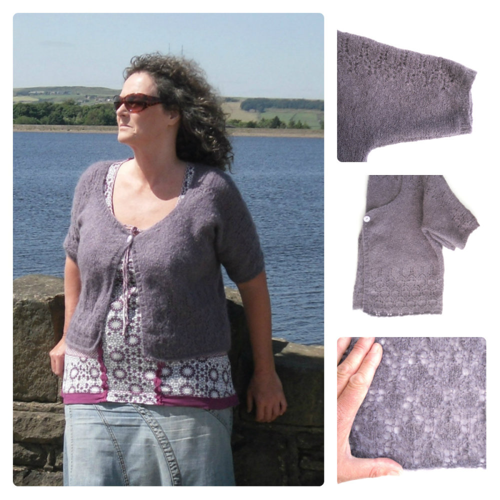 Knitting pattern for Lace Boxy Cardigan