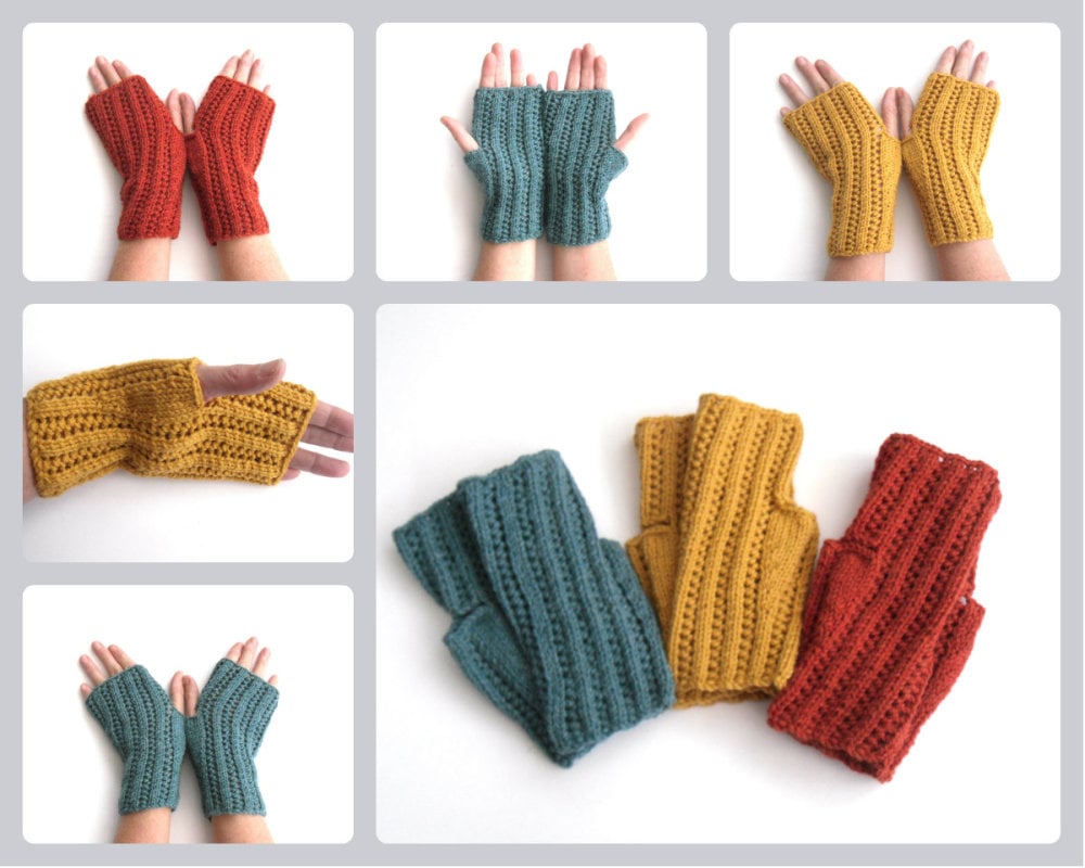 Alpaca / Wool Fingerless gloves  Knitting Kit