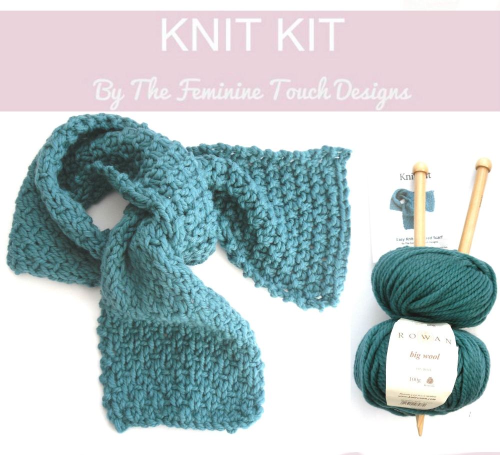 Luxury Wool Scarf Knit Kit