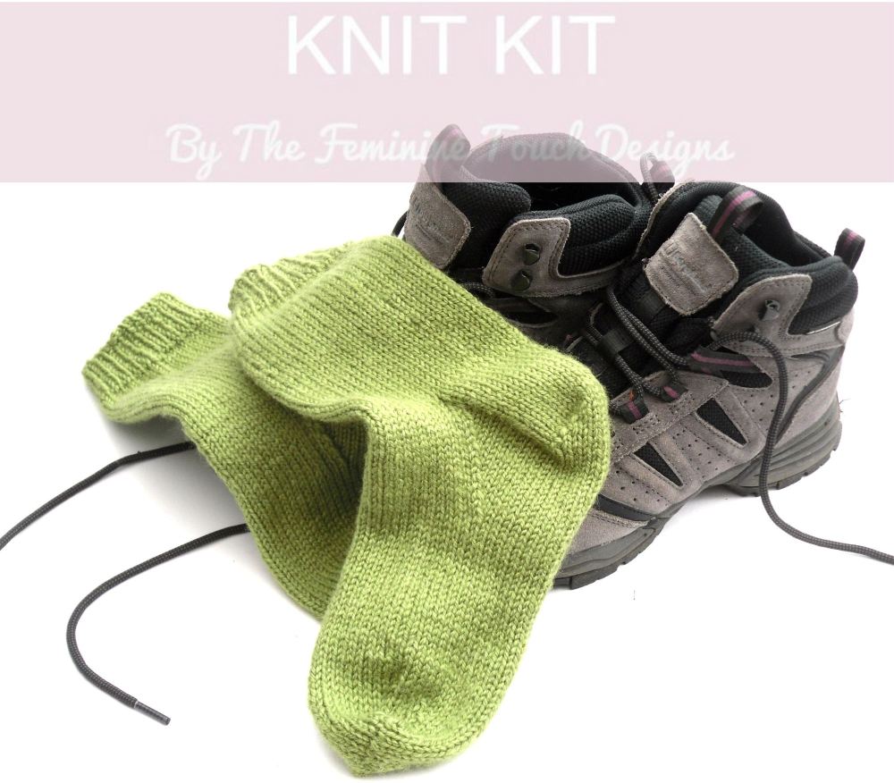 Easy Knit Walking socks knitting kit