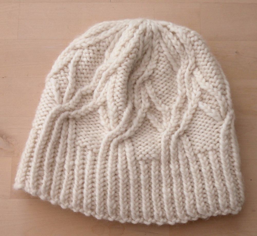 Natural Cream Cable hat
