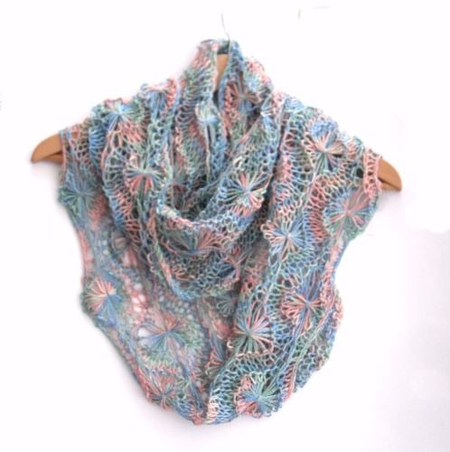 Years Gone By Flowery Infinity Scarf